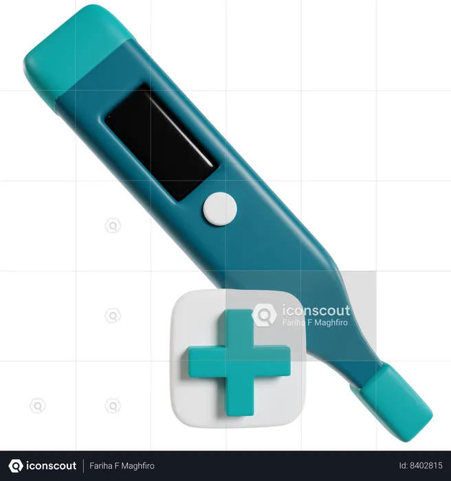 Digital Thermometer For Medical Use  3D Icon
