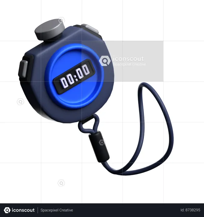 Digital Timer  3D Icon