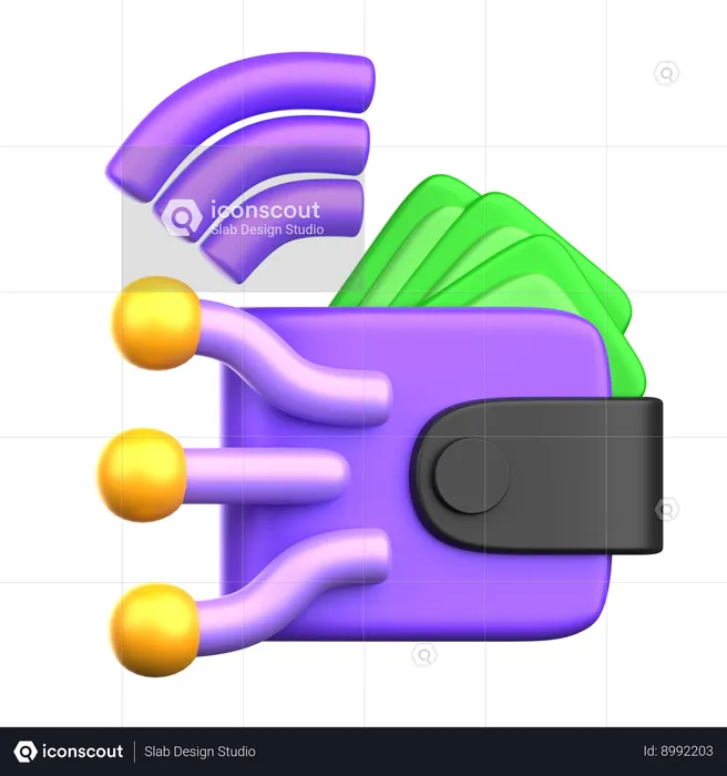 Digital wallet  3D Icon