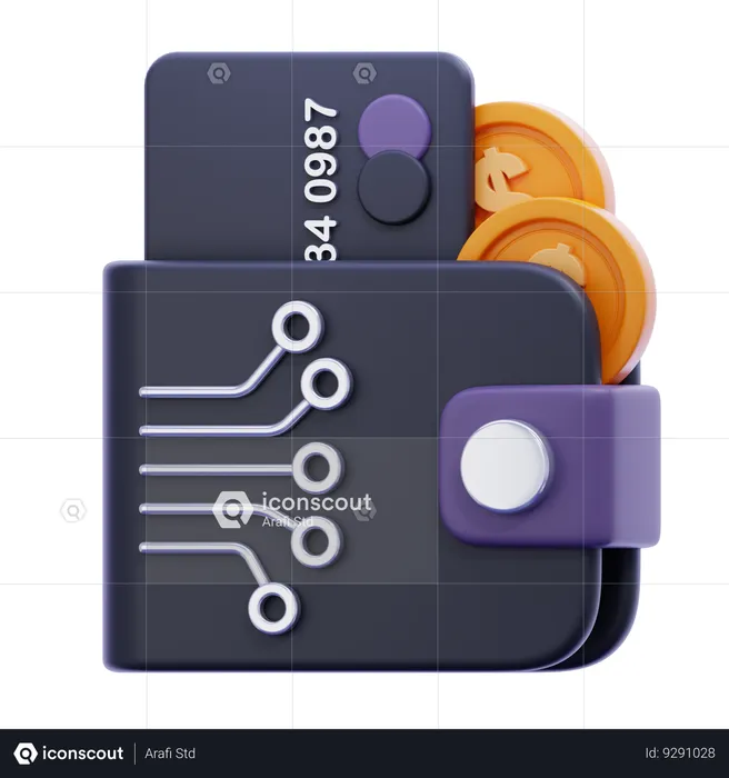 Digital Wallet  3D Icon