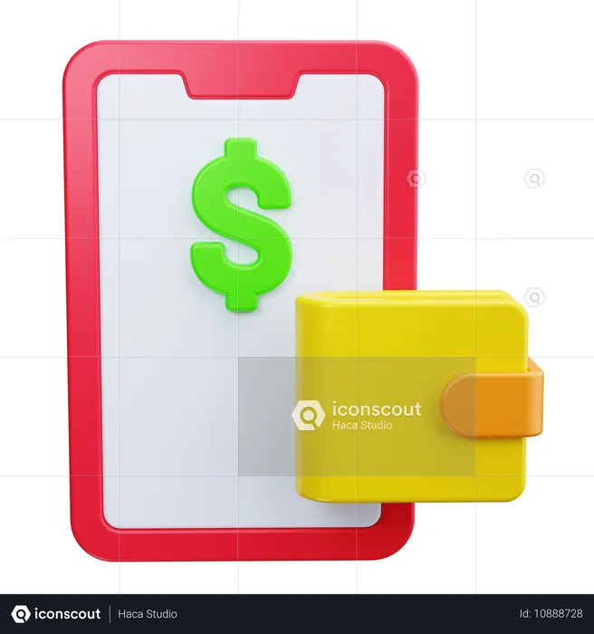 Digital Wallet  3D Icon