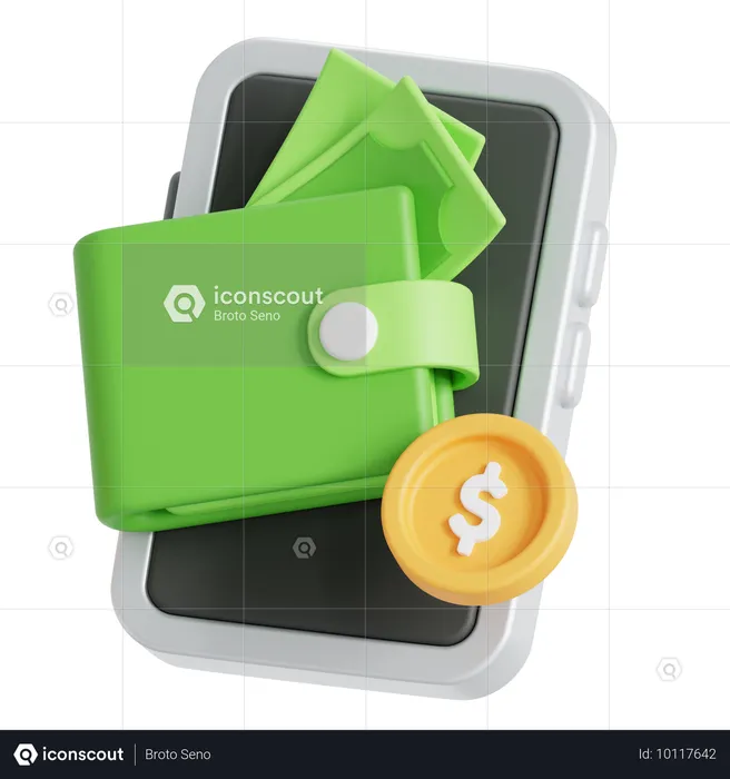 Digital wallet  3D Icon