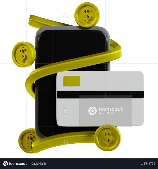 Digital Wallet Evolution  3D Icon