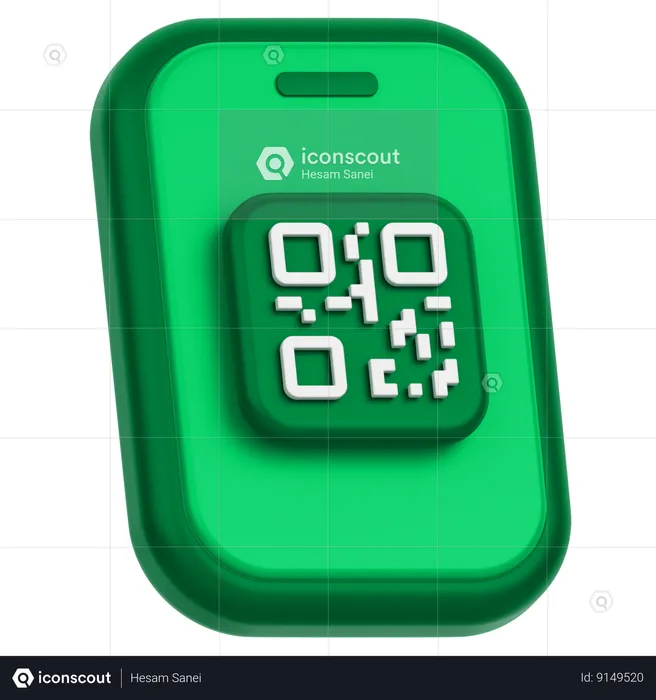 Digitalizar código qr  3D Icon