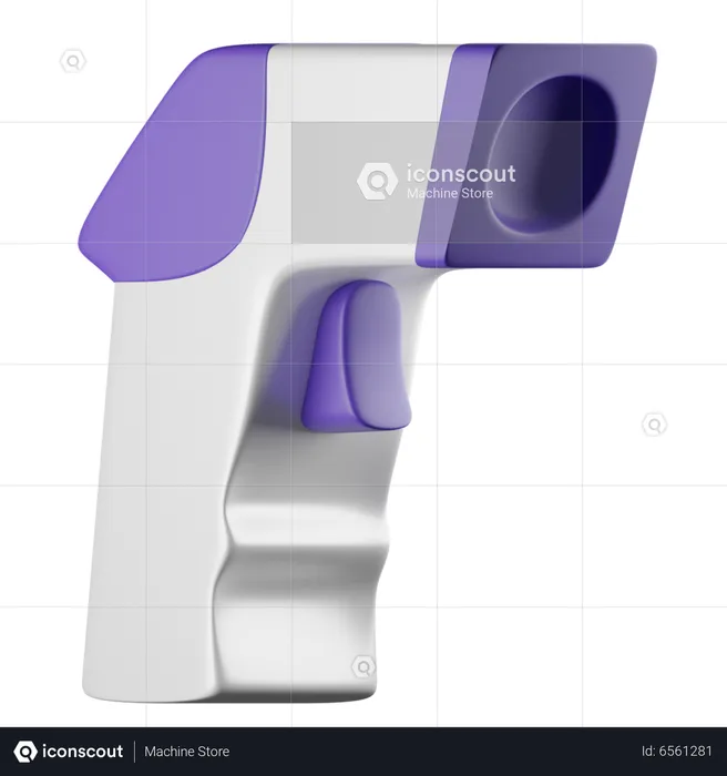 Digitales Thermometer  3D Icon