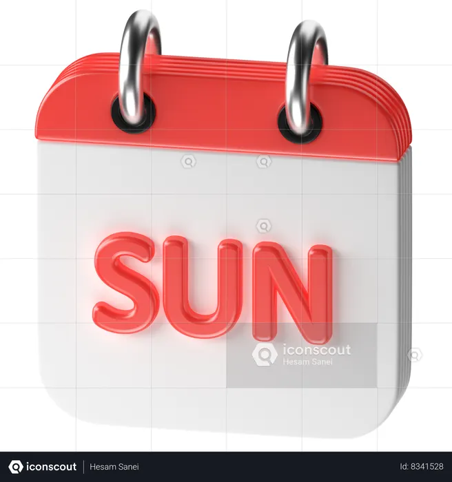 Dimanche  3D Icon