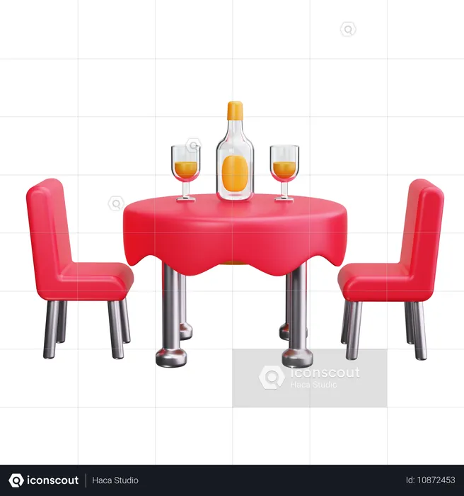 Dîner  3D Icon