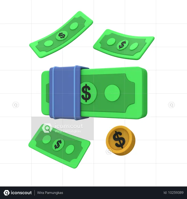 Dinero  3D Icon