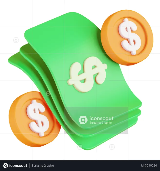 Dinero  3D Illustration