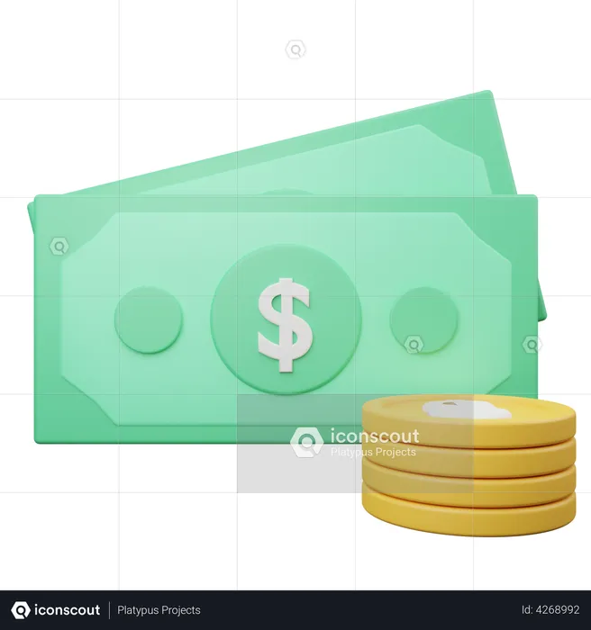 Dinero  3D Illustration