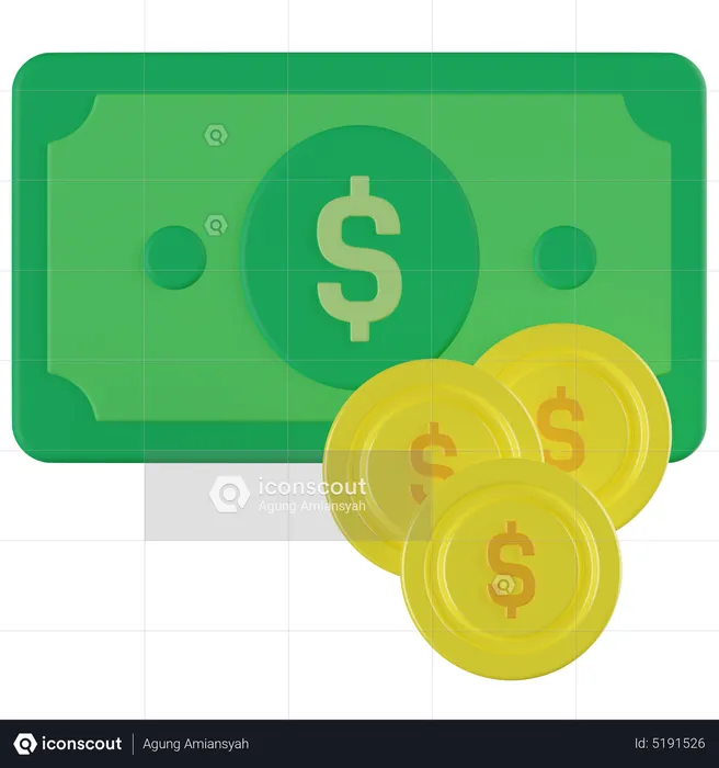 Dinero  3D Icon