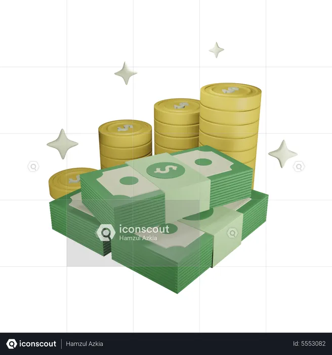 Dinero  3D Icon