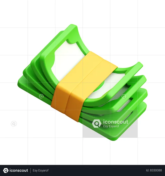 Dinero en efectivo  3D Icon