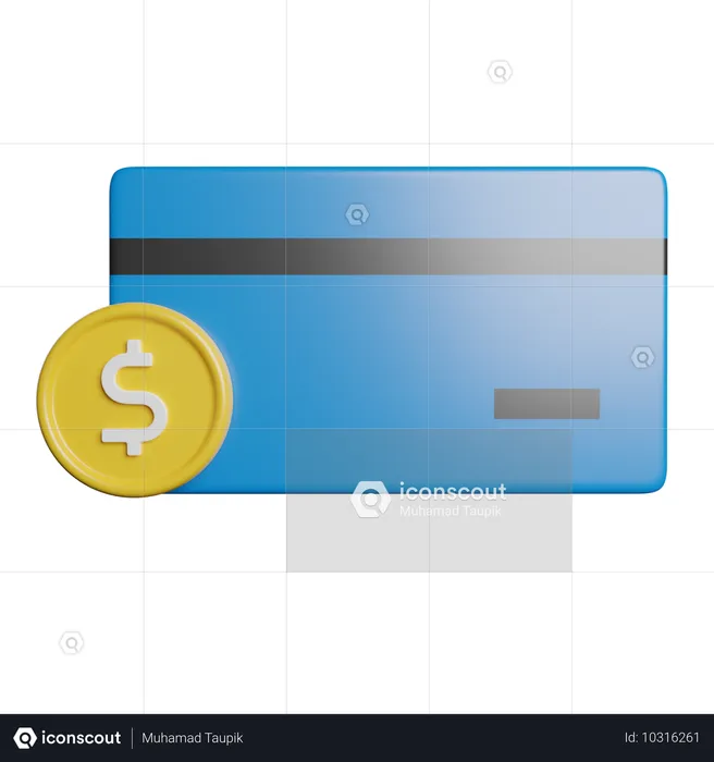 Pago digital de dinero  3D Icon