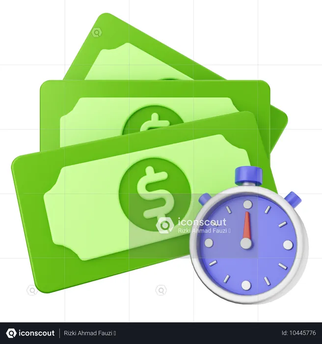 Dinero pendiente  3D Icon