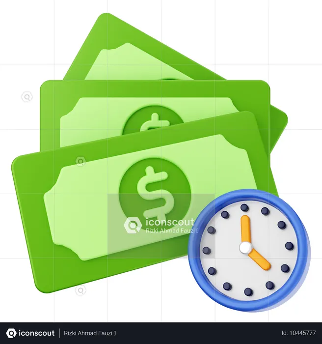 Dinero pendiente  3D Icon