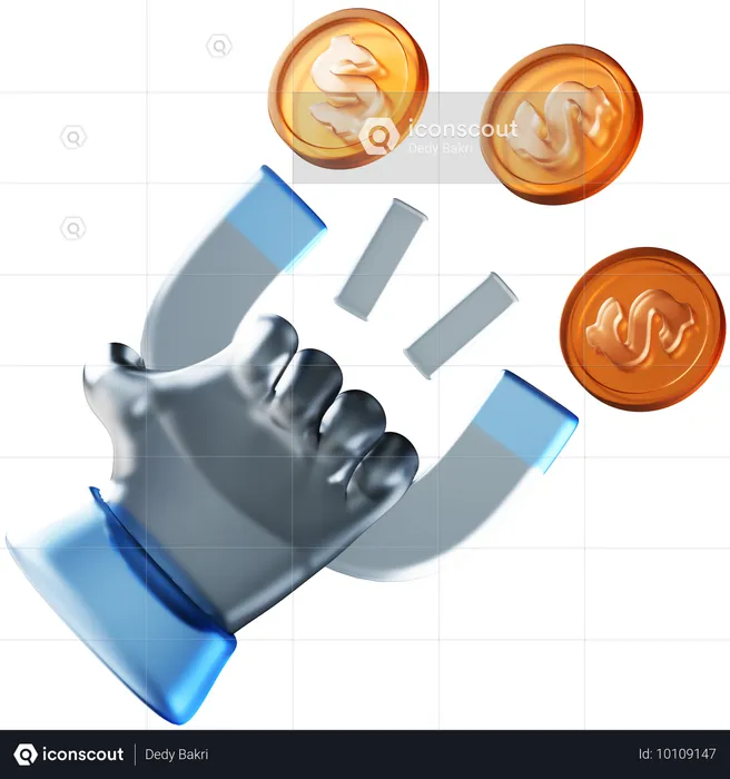 Robo de dinero  3D Icon