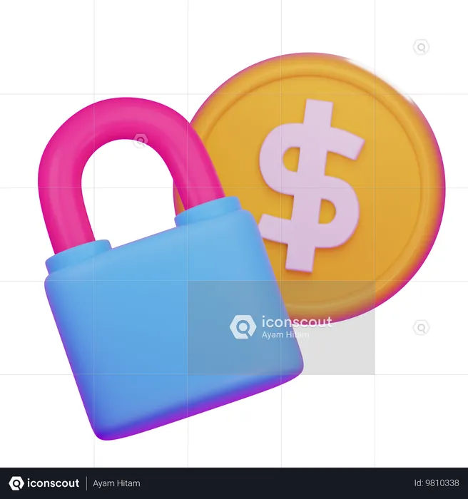 Dinero seguro  3D Icon