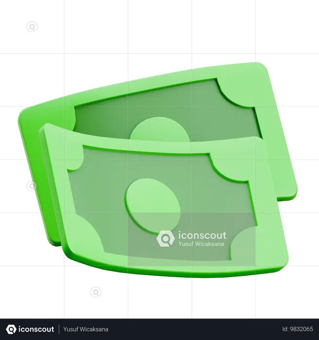 Dinheiro  3D Icon