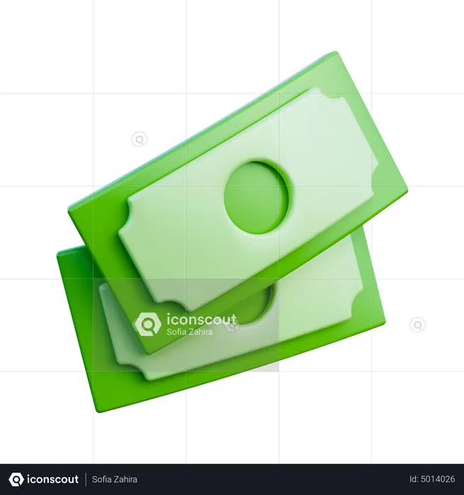 Dinheiro  3D Icon