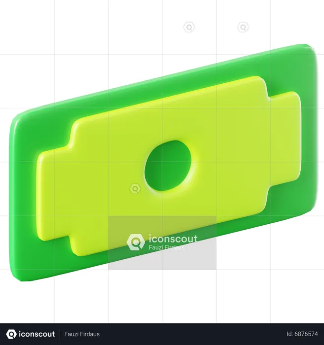 Dinheiro  3D Icon