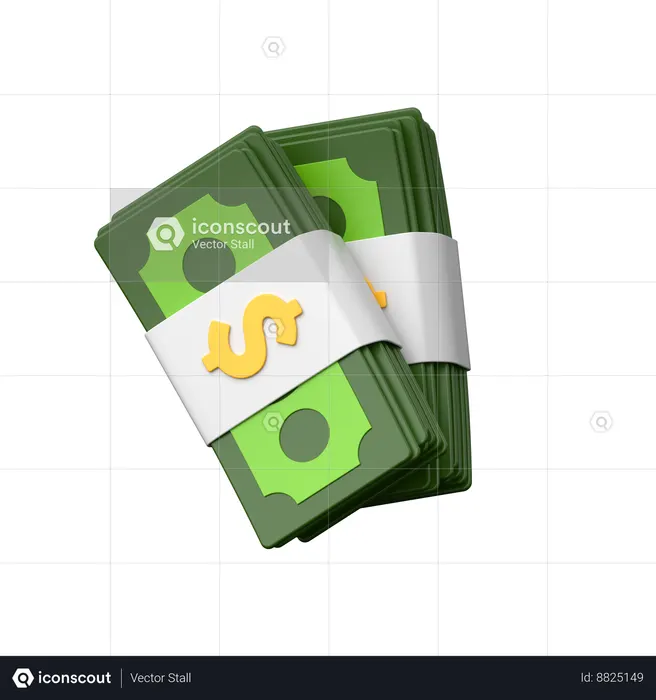 Dinheiro  3D Icon