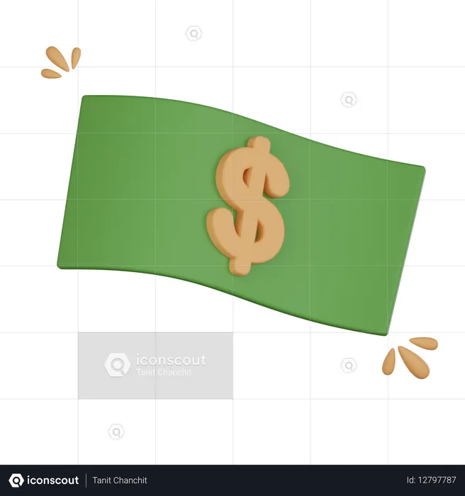 Dinheiro em espécie  3D Icon