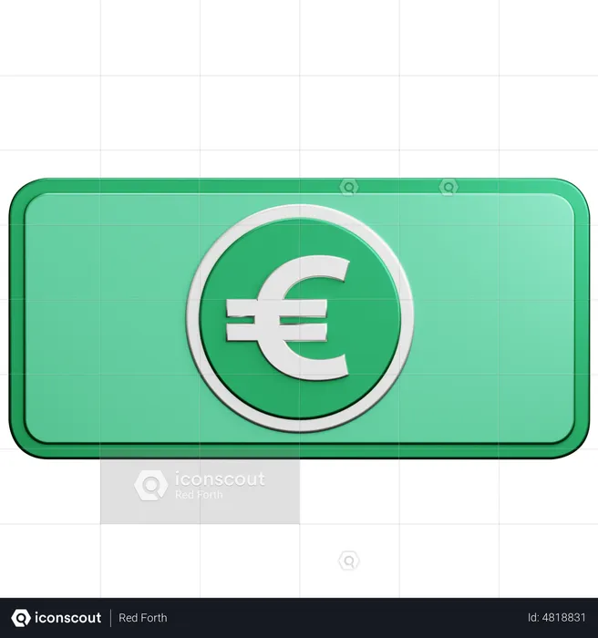 Dinheiro Euro  3D Icon