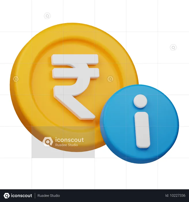 Informações sobre dinheiro  3D Icon