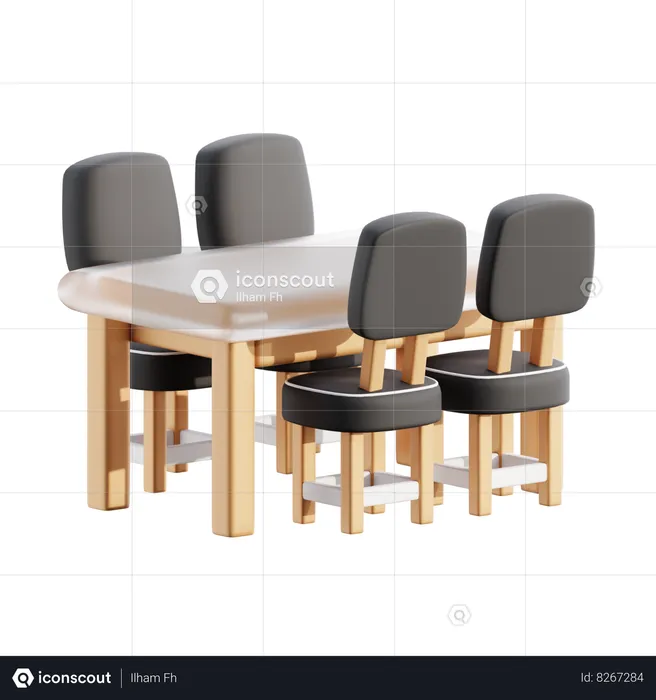 Dining table  3D Icon