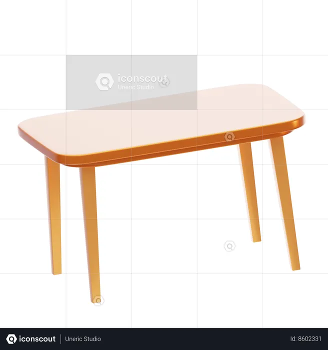 Dining Table  3D Icon