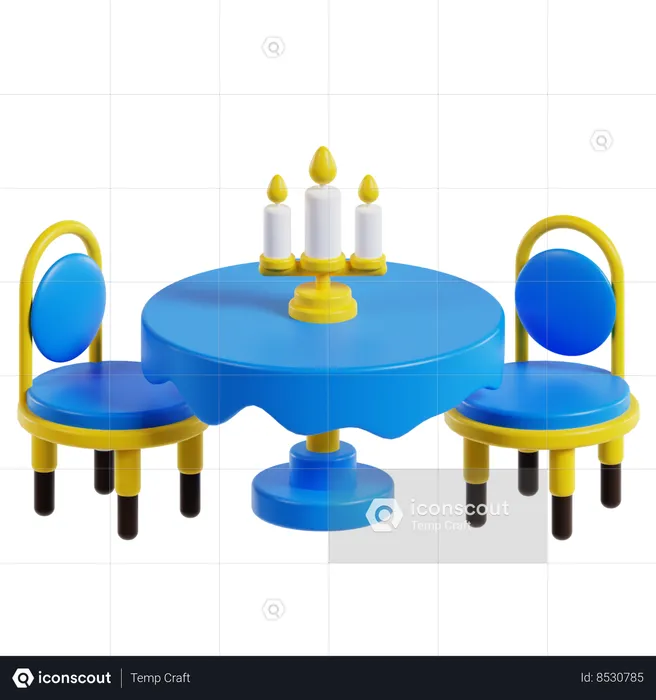 Dinner Table  3D Icon