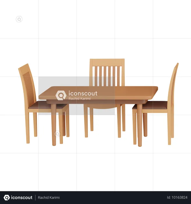 Dinner table  3D Icon