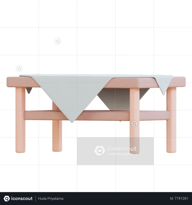 Dinning Table  3D Icon