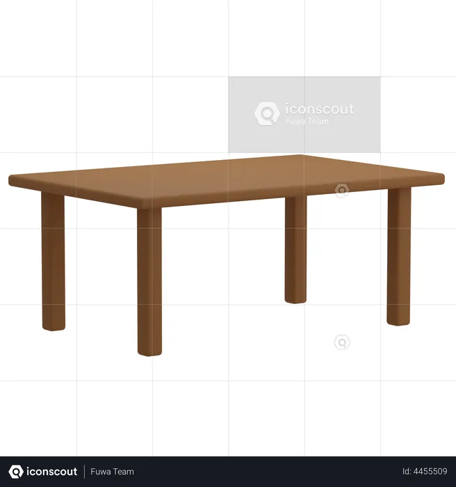 Dinning Table  3D Illustration
