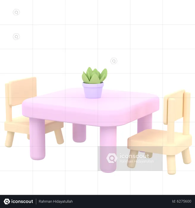 Dinning Table  3D Icon