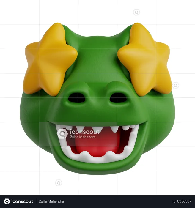 Dinosaur Emoji 3D Icon
