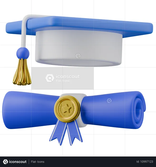 Diploma  3D Icon