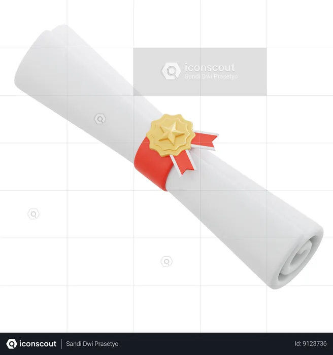 Diploma Roll  3D Icon