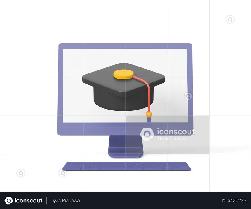 Diplôme en ligne  3D Icon