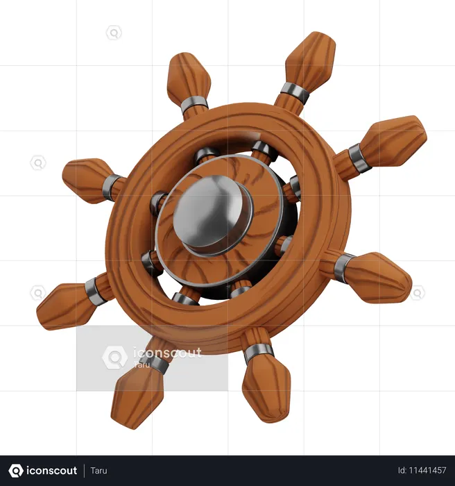 Direção de navio  3D Icon