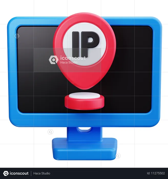 Dirección IP  3D Icon