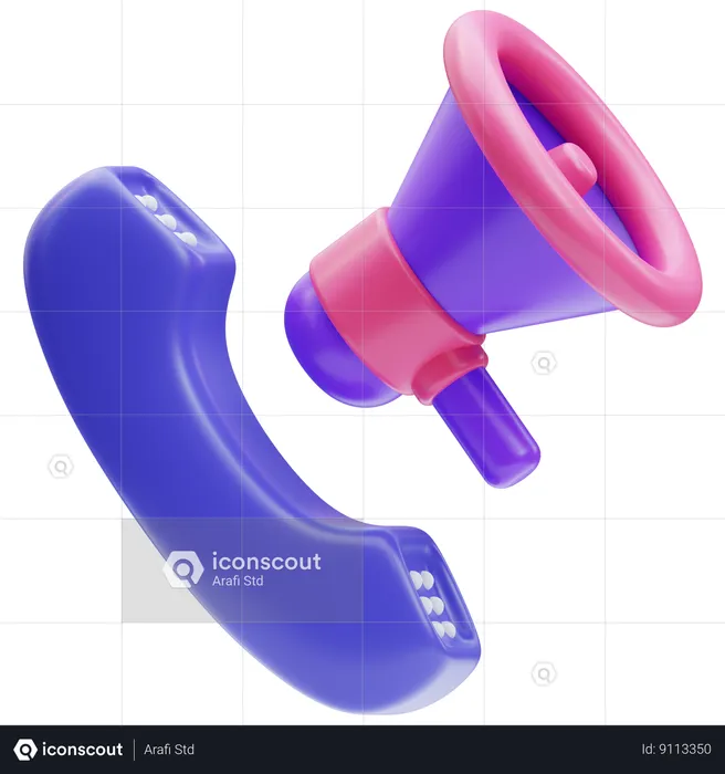 Direct call  3D Icon