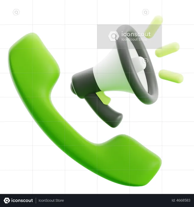 Direct Call  3D Icon