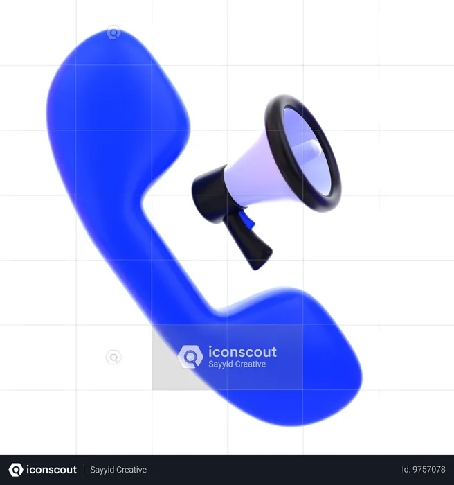 Direct Call  3D Icon