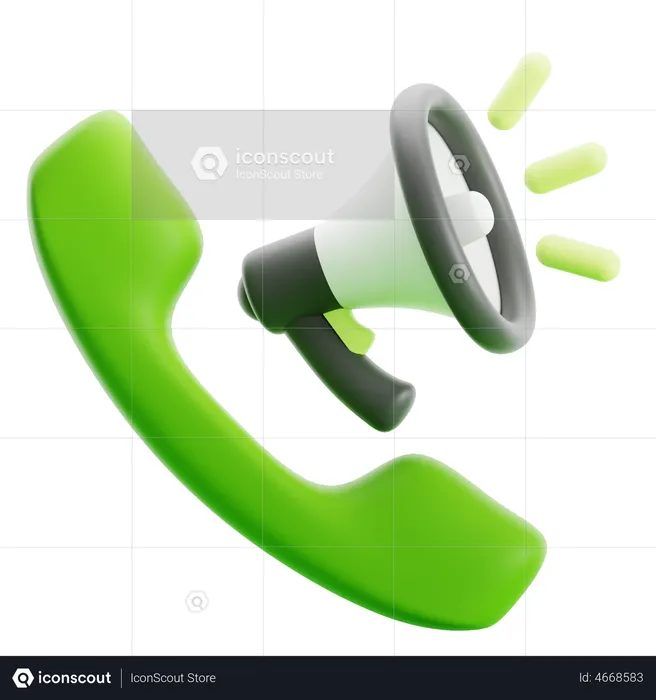 Direct Call  3D Icon