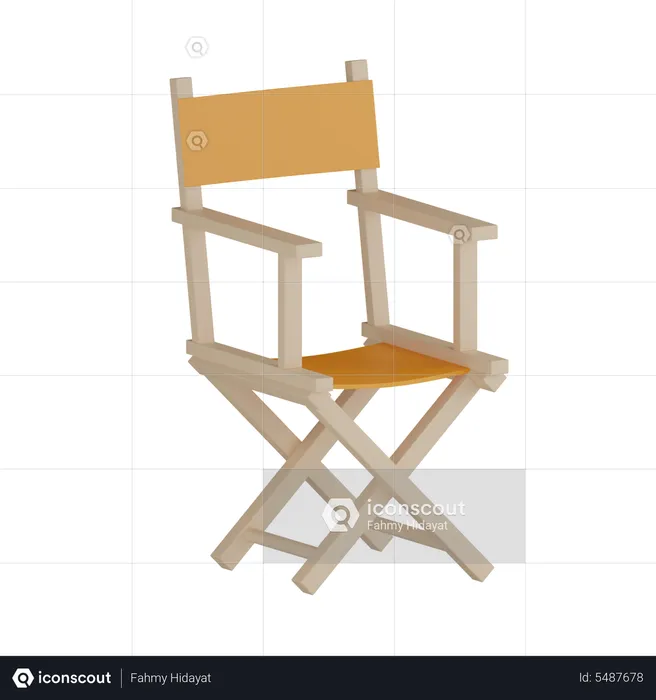 Chaise de réalisateur  3D Icon