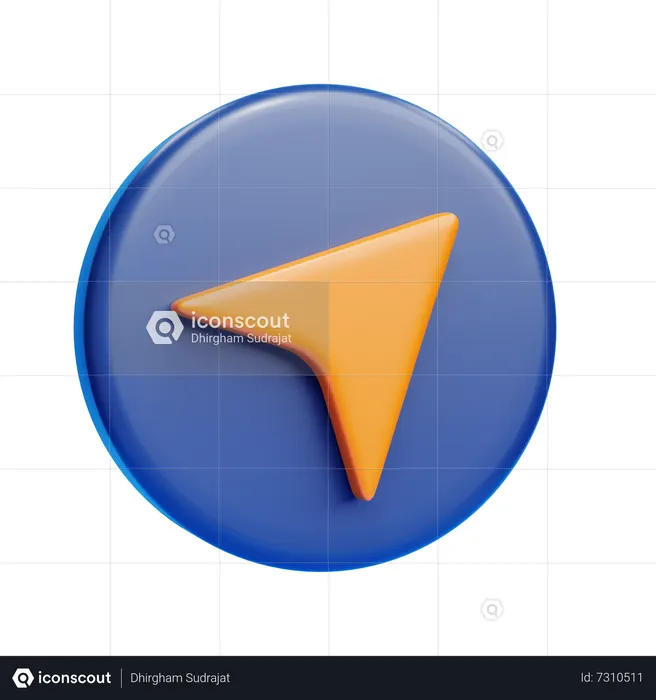 Direction  3D Icon