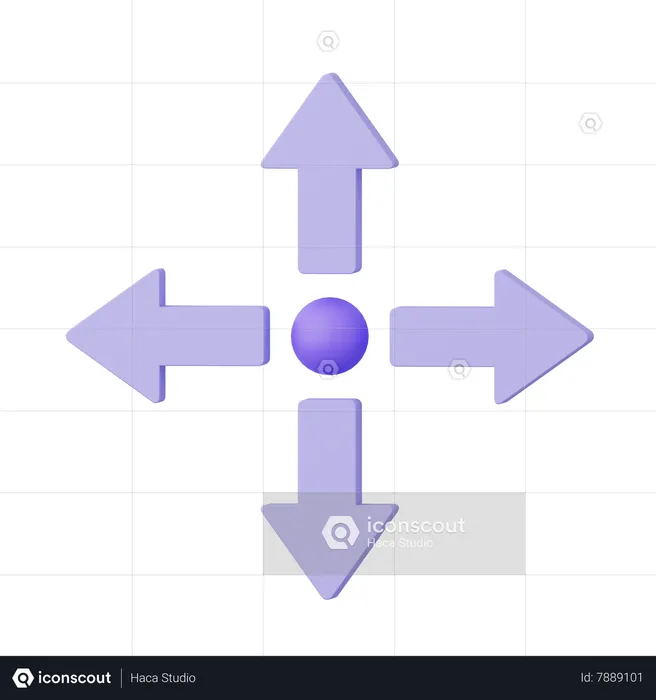 Direction Arrow  3D Icon