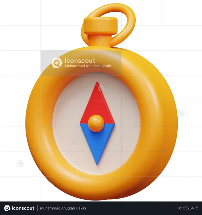 Direction Compass  3D Icon